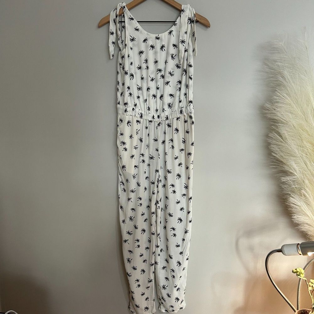Madewell Palm Print Jumpsuit